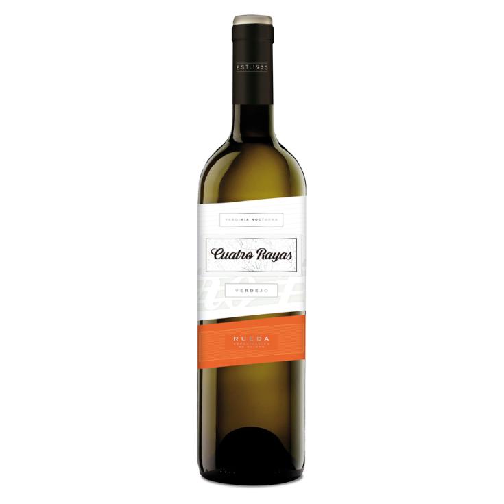 VINO BLANCO VERDEJO D.O.RUEDA, 750ML CUATRO RAYAS