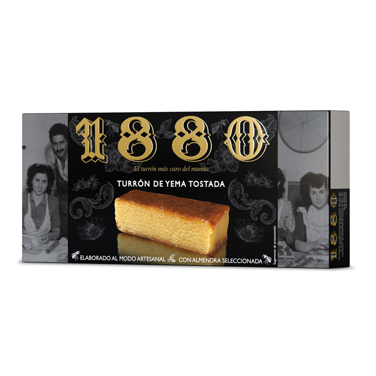 TURRON DE YEMA TOSTADA, 250G 1880