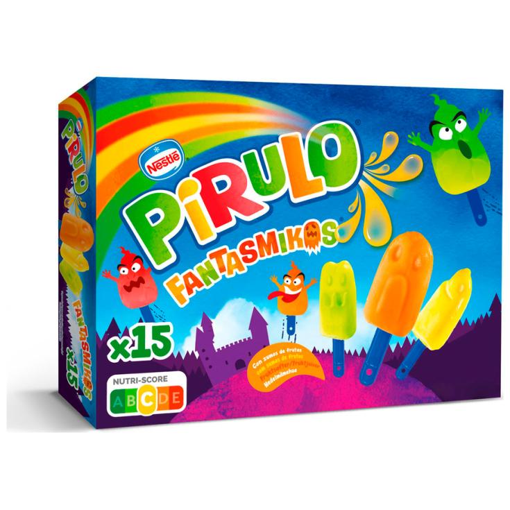 FANTASMIKOS HELADOS SABORES VARIADOS FRUTA, 15UD HELADOS NES