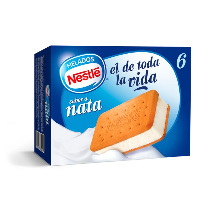 SANDWICH DE NATA, 6X100ML HELADOS NESTLE