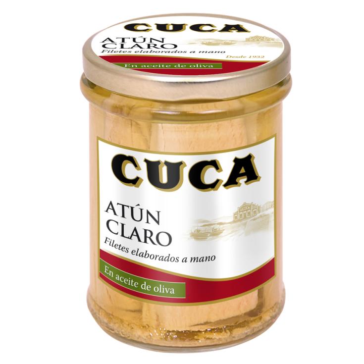 ATUN CLARO EN ACEITE OLIVA, 117G CUCA