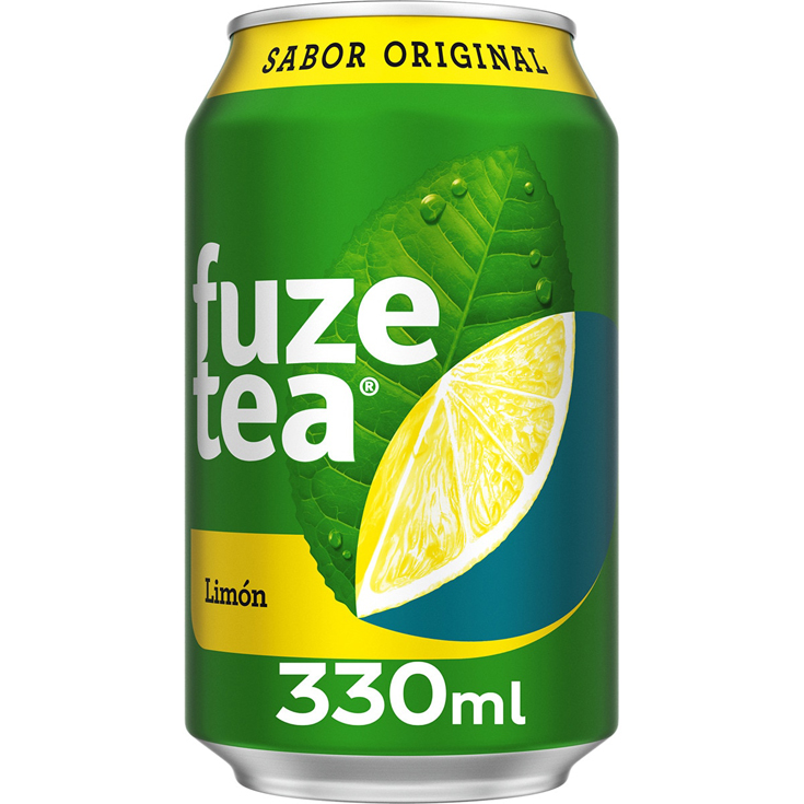 REFRESCO DE TÉ NEGRO CON LIMÓN, 330ML FUZE TEA