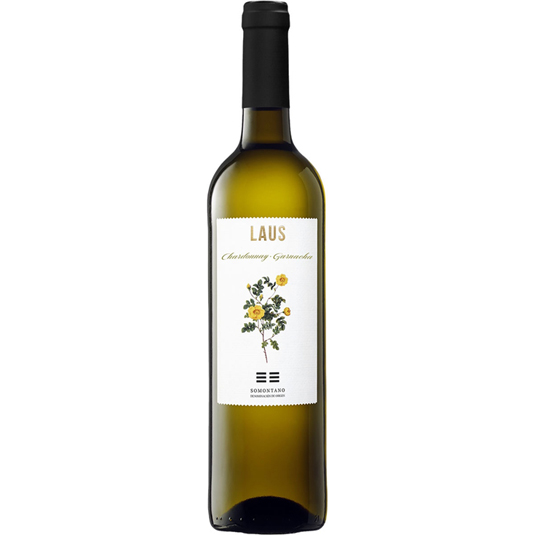 VINO CHARDONAY BLANCO D.O. SOMONTANO,750 ML LAUS