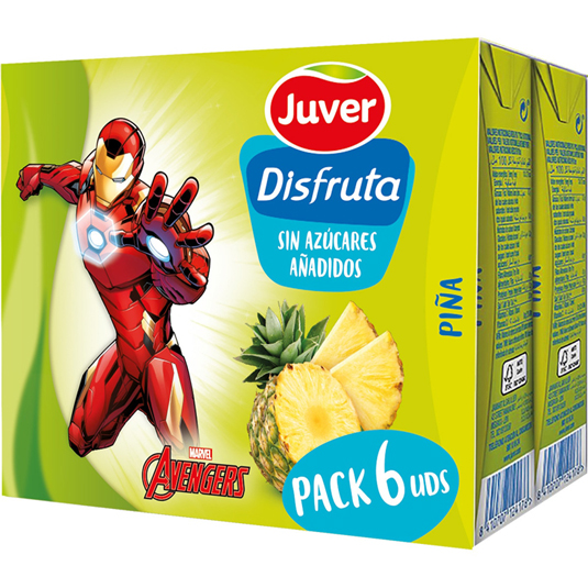 NECTAR SIN AZUCAR PIÑA PACK , 6X200ML JUVER