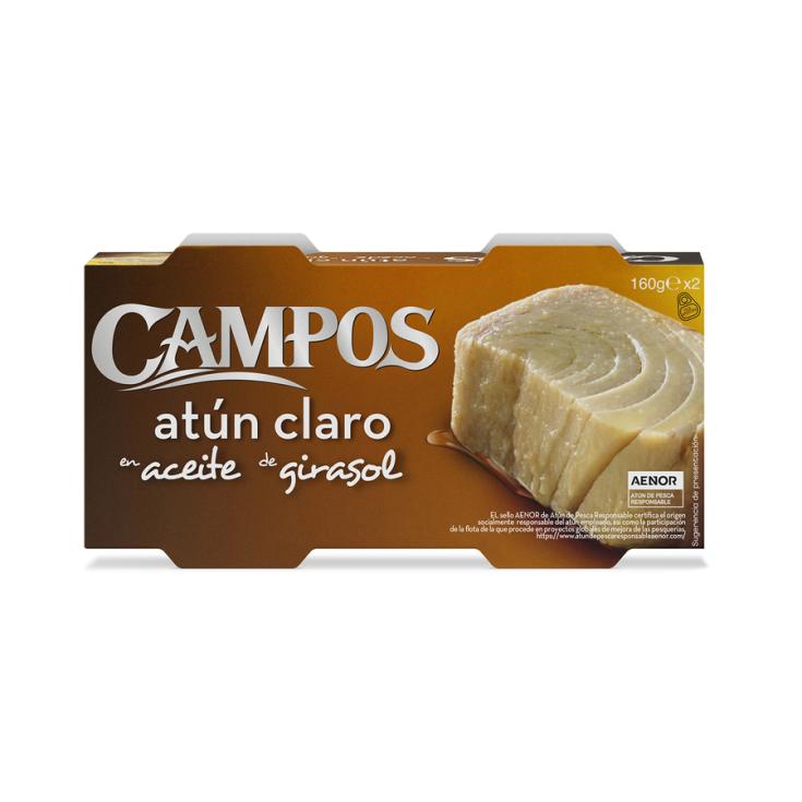 ATUN ENA CEITE VEGETAL, 2X160G CAMPOS