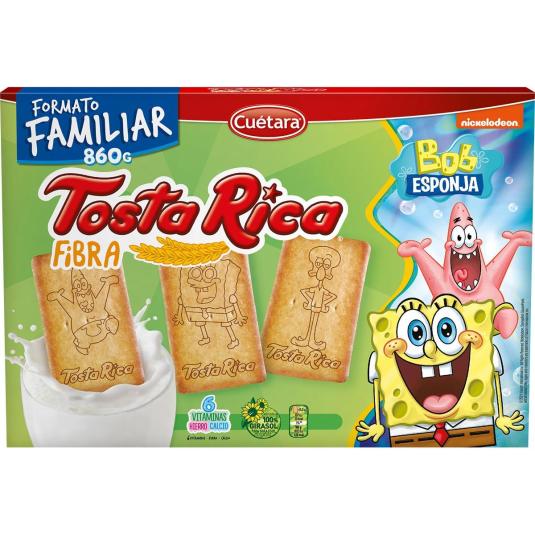 GALLETAS TOSTA RICA FIBRA, 760GR CUETARA