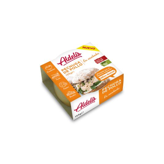 PECHUGA POLLO EN ESCABCHE , 155G ALDELIS