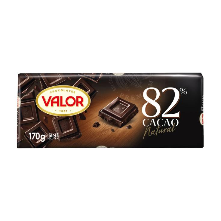 CHOCOLATE NEGRO 82%, 170GR VALOR