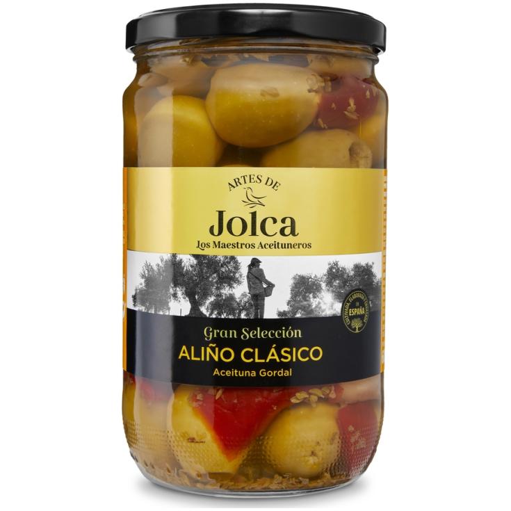 ACEITUNA GORSAL SIN HUESO ALIÑO CLASICO, 360G JOLCA