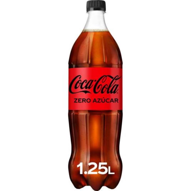 REFRESCO DE COLA ZERO, 1.25L COCA COLA