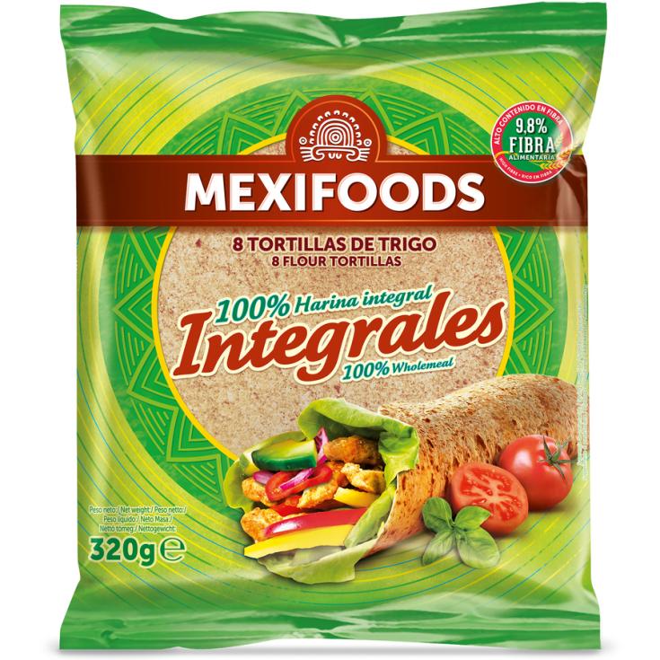 TORTILLA INTEGRAL 100% ACEITE GIRASOL MEXIFOODS