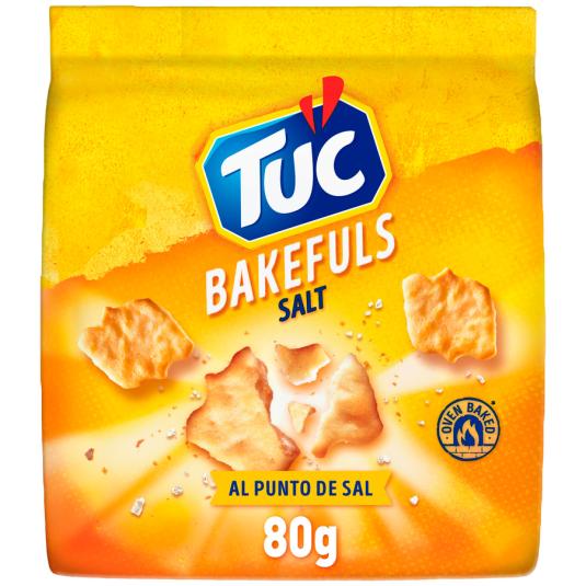 CRACKERS HORNEADOS AL PUNTO SAL, 80G TUC