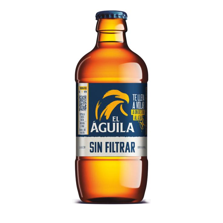 CERVEZA SIN FILTRAR, 330ML EL AGUILA