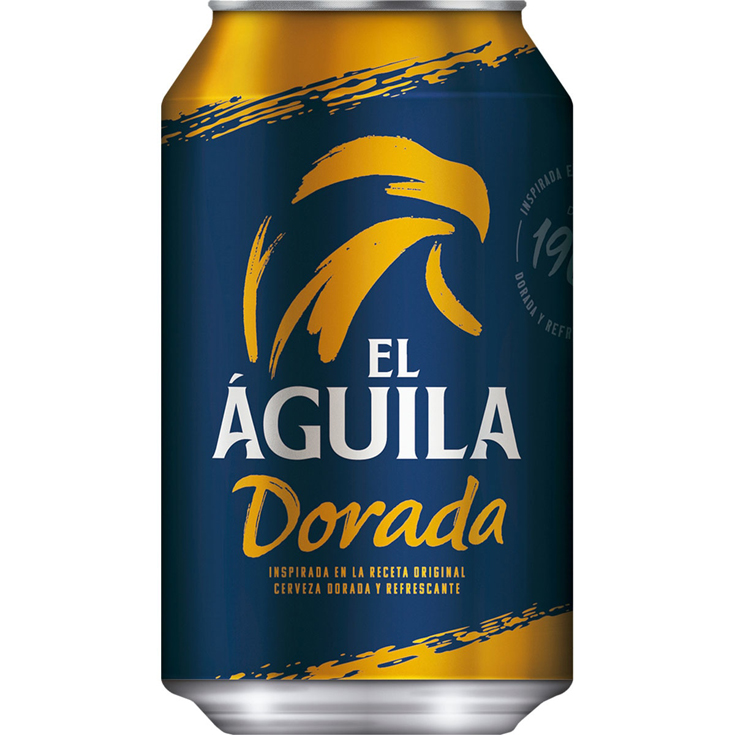 CERVEZA RUBIA ESPECIAL LATA , 33CL EL AGUILA