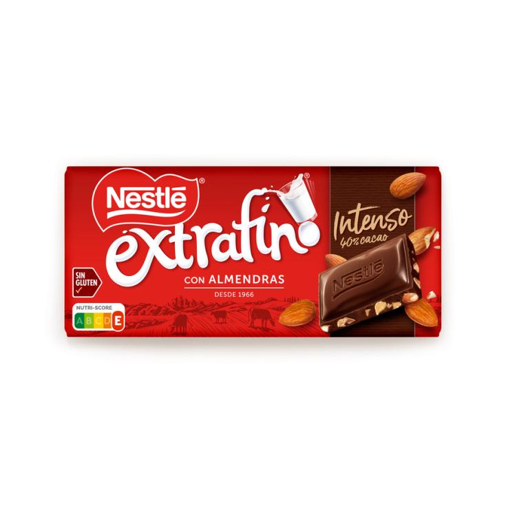 CHOCOLATE EXTRAFINO INTENSO ALMENDRA, 123G NESTLE