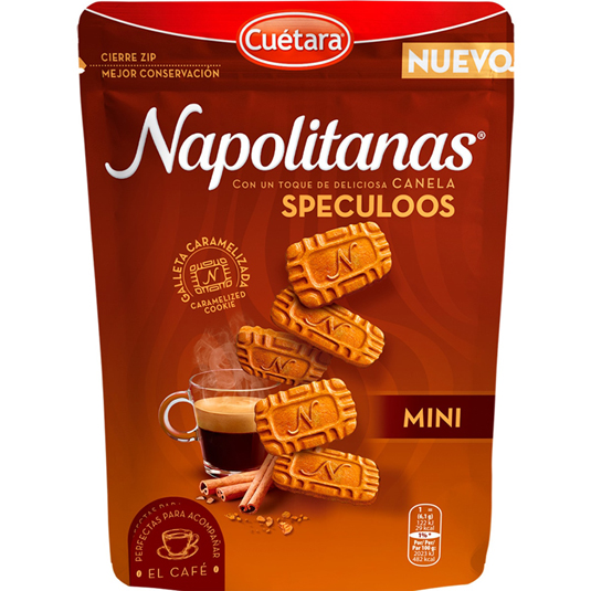 GALLETAS NAPOLITAS SPECULOOS MINI, 150G CUETARA