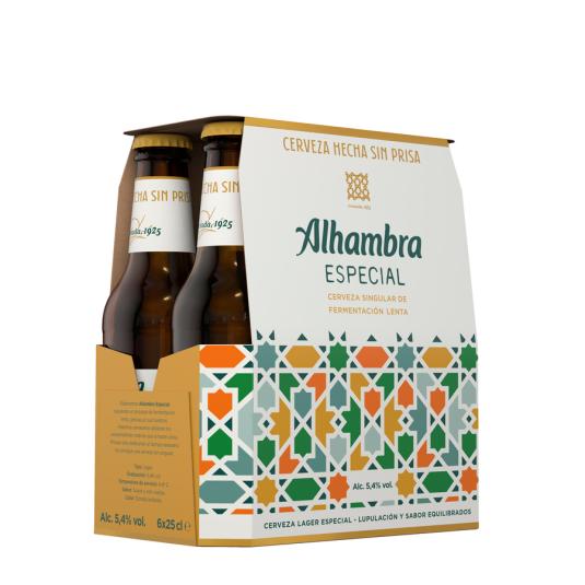 CERVEZA ESPECIAL, 6X250ML ALHAMBRA