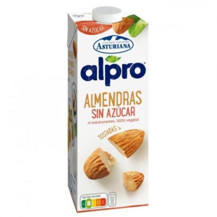 BEBIDA DE ALMENDRA SIN AZUCAR, 1L ALPRO