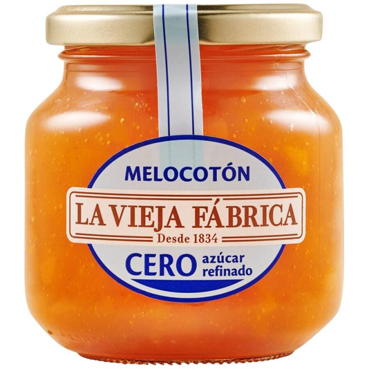 MERMELADA MELOCOTON CERO AZUCAR, 280GR LA VIEJA FABRICA