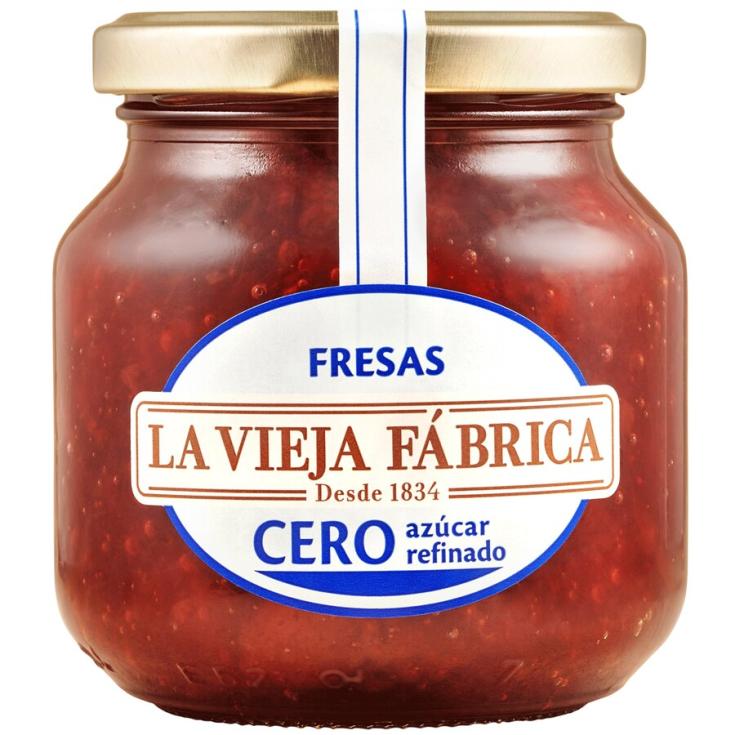 MERMELADA DE FRESA CERO AZUCAR, 280G LA VIEJA FABRICA