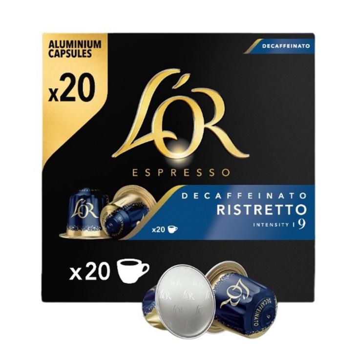 CAPSULAS DE CAFE RISTRETTO DESCAFEINADO, 20UD L OR