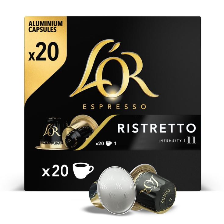 CAPSULAS DE CAFE RISTRETTO, 20UNID L OR