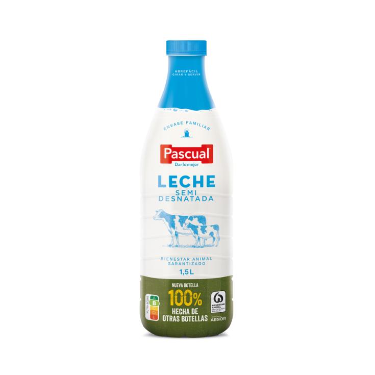 LECHE SEMIDESNATADA, 1,5L PASCUAL