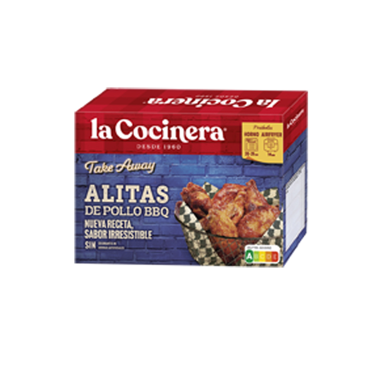 TAKE AWAY ALITAS DE POLLO BBQ, 300 GR LA COCINERA