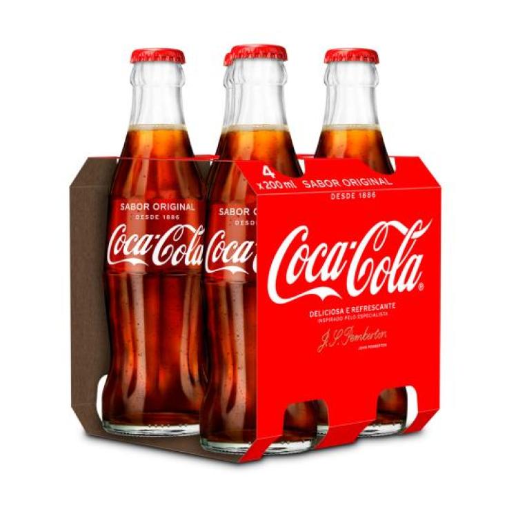 REFRESCO DE COLA, 4X200ML COCA COLA
