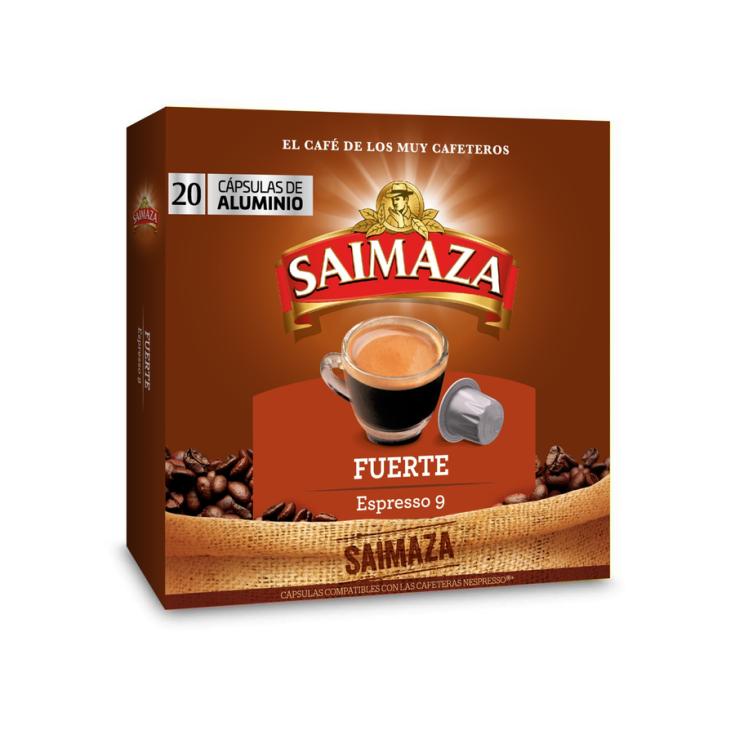 CAPSULAS DE CAFÉ FUERTE, 20 UNID SAIMAZA