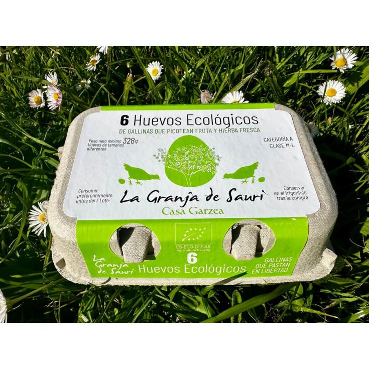 HUEVOS ECOLOGICOS ,6UNIDADES CASA GARZEA