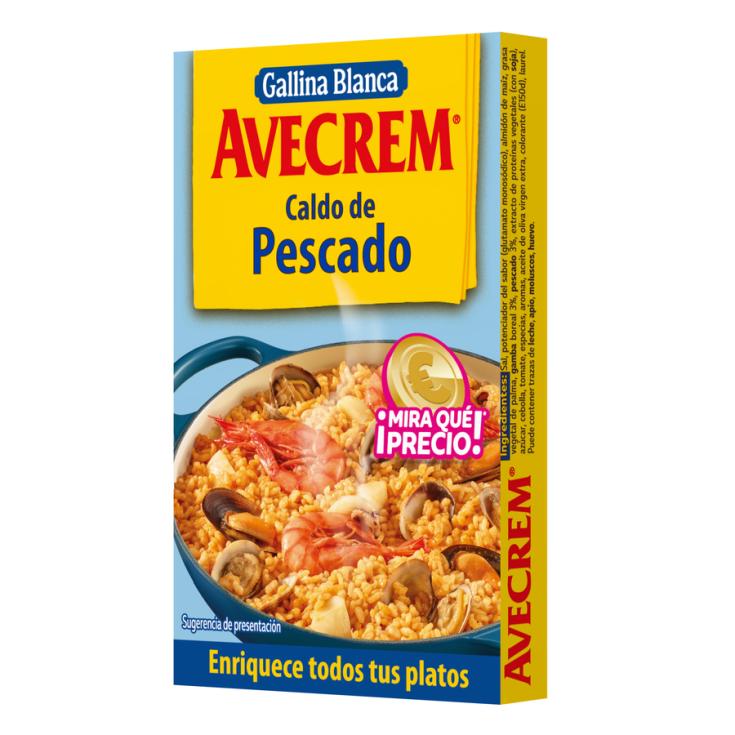 CALDO DE PESCADO, 8 PASTILLAS AVECREM