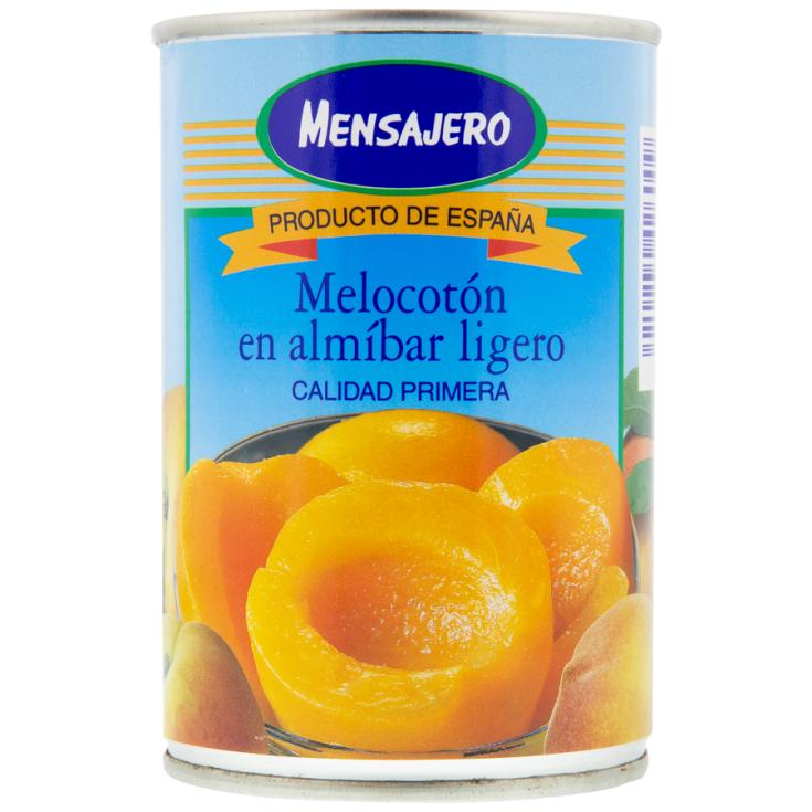 MELOCOTON EN ALMIBAR, 400GR MENSAJERO