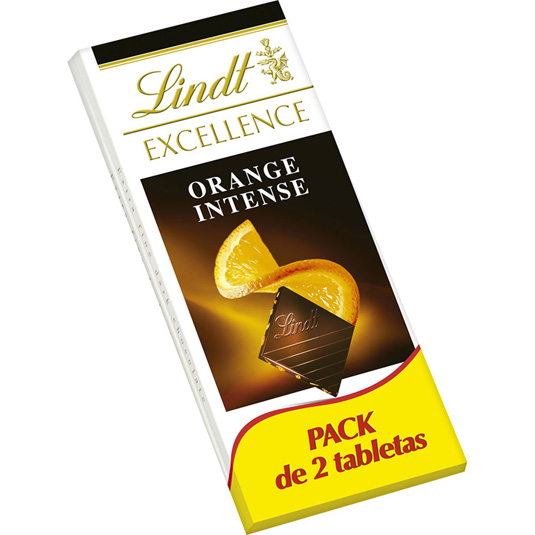 CHOCOLATE EXCELLENCE 70 NARANJA, 2X100G LINDT