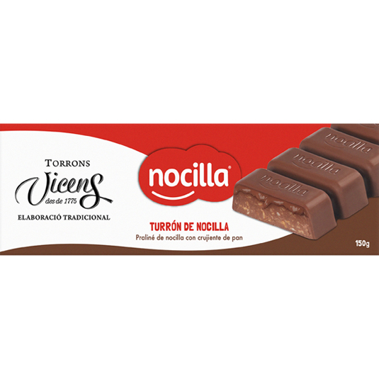 TURRON DE NOCILLA, 150G VICENS