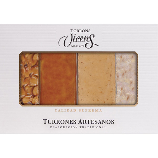 ESTUCHE 4 TURRONES, 320G VICENS