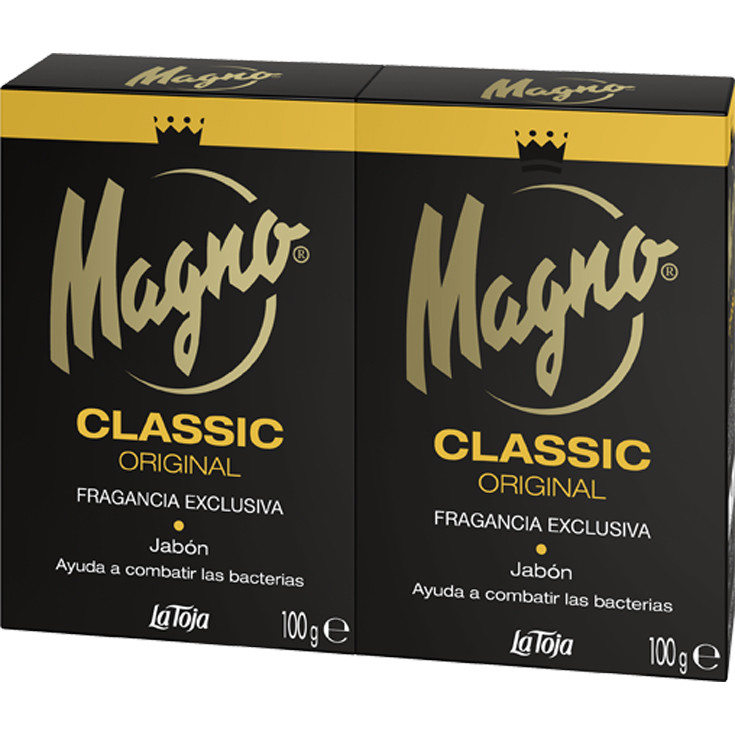 JABON EN PASTILLA MAGNO, 2X100GR MAGNO