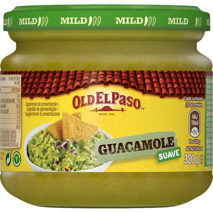 SALSA GUACAMOLE, 320G OLD EL PASO