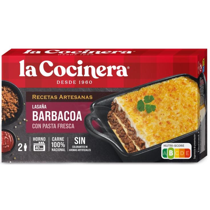 LASAÑA BARBACOA , 500G LA COCINERA