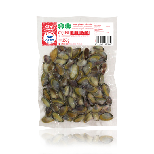 COQUINA PASTEURIZADA CONGELADA , 250G DELFIN