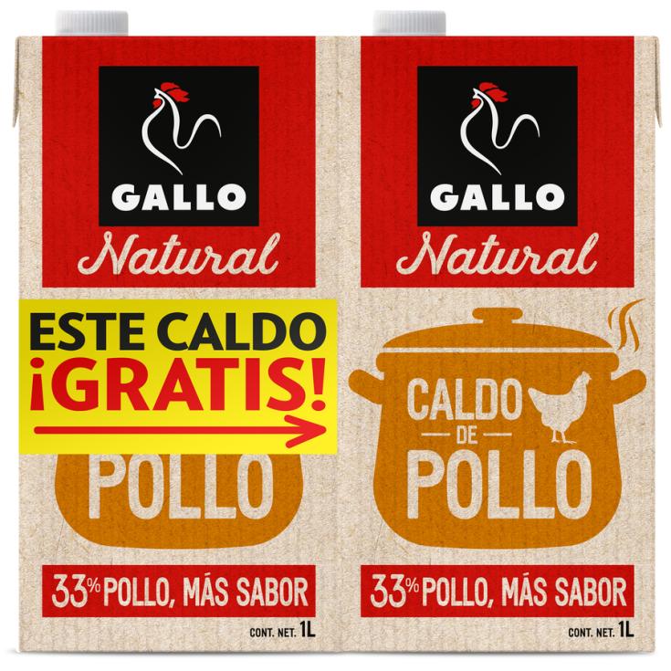 CALDO DE POLLO, 1L GALLO