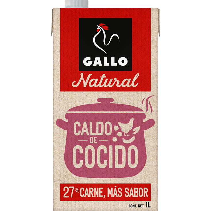 CALDO DE COCIDO, 1L GALLO