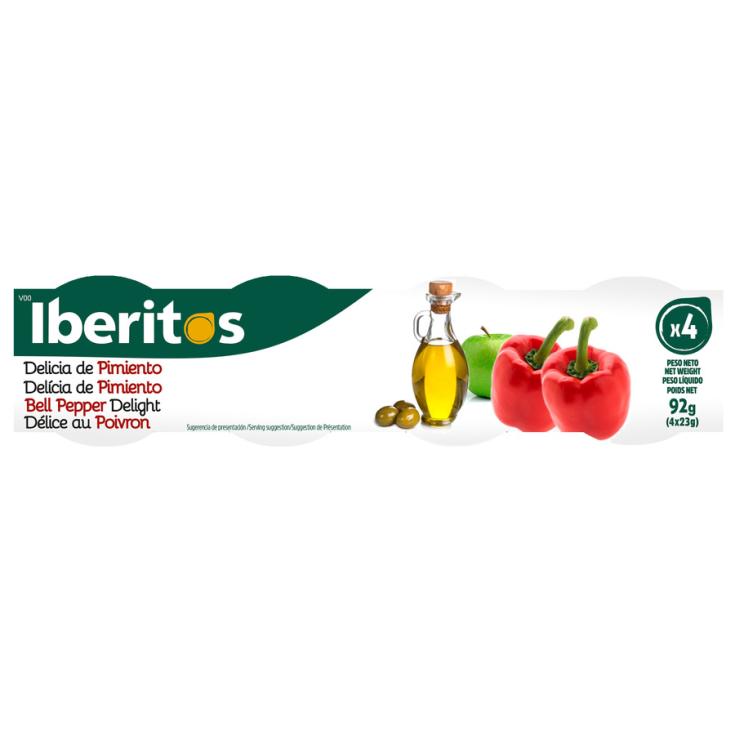 DELICIAS DE PIMIENTO MONODOSIS, 4X23G IBERITOS