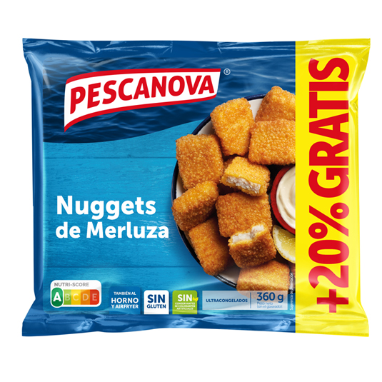 NUGGETS MERLUZA , 360G PESCANOVA