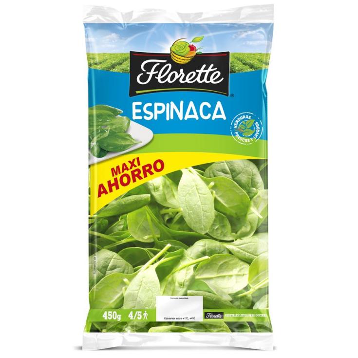 ESPINACA MAXI AHORRO , 450G FLORETTE