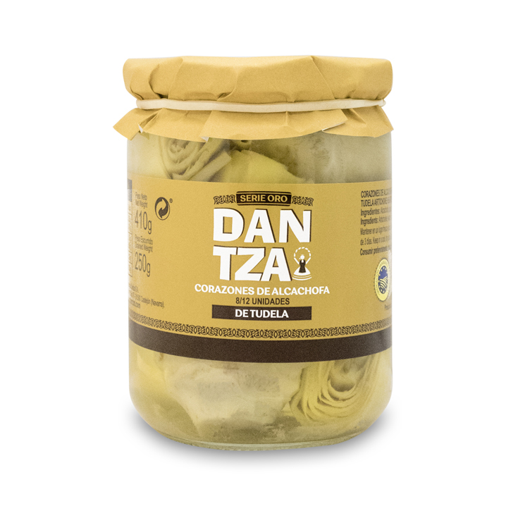 ALCACHOFAS ORO 8-12 PIEZAS, 250G DANTZA