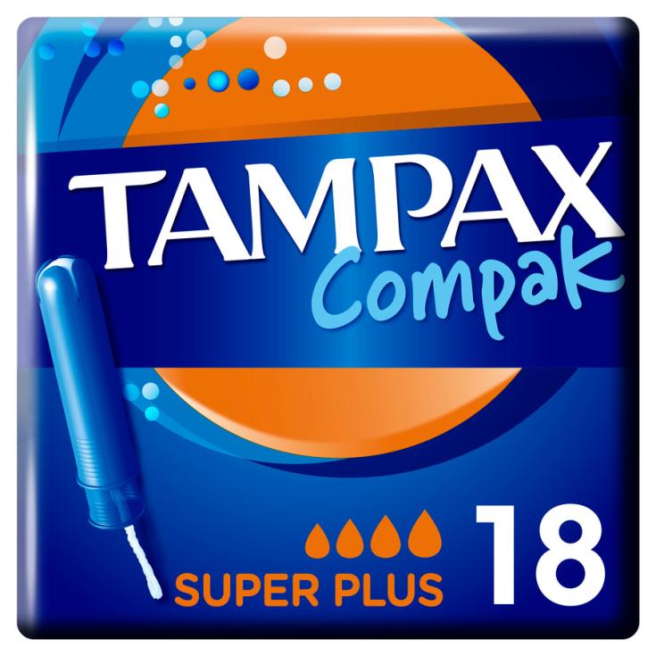 TAMPONES CON APLICADOR SUPER PLUS , 18U TAMPAX