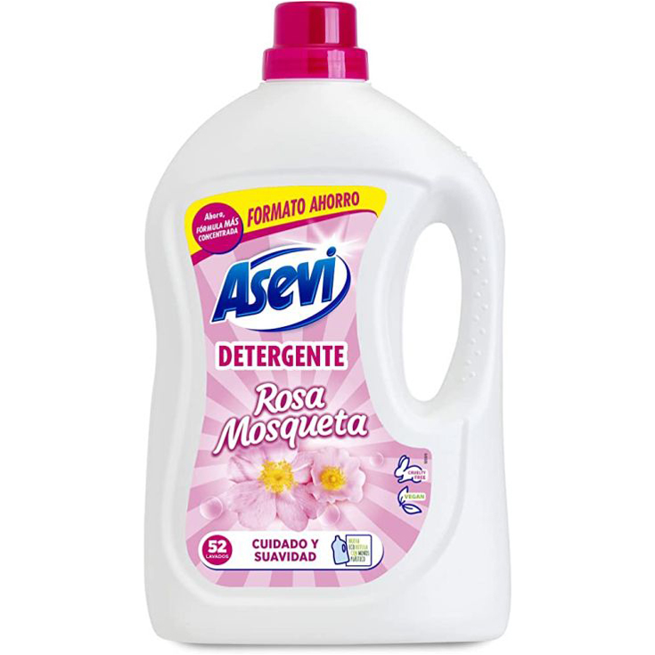 DETERGENTE LIQUIDO ROSA MOSQUETA, 52 DOSIS ASEVI