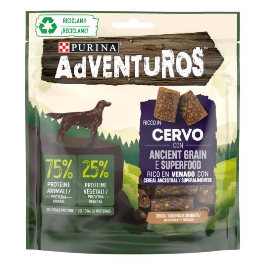 SNACK PARA PERRO VENADO, 120 GR ADVENTUROS