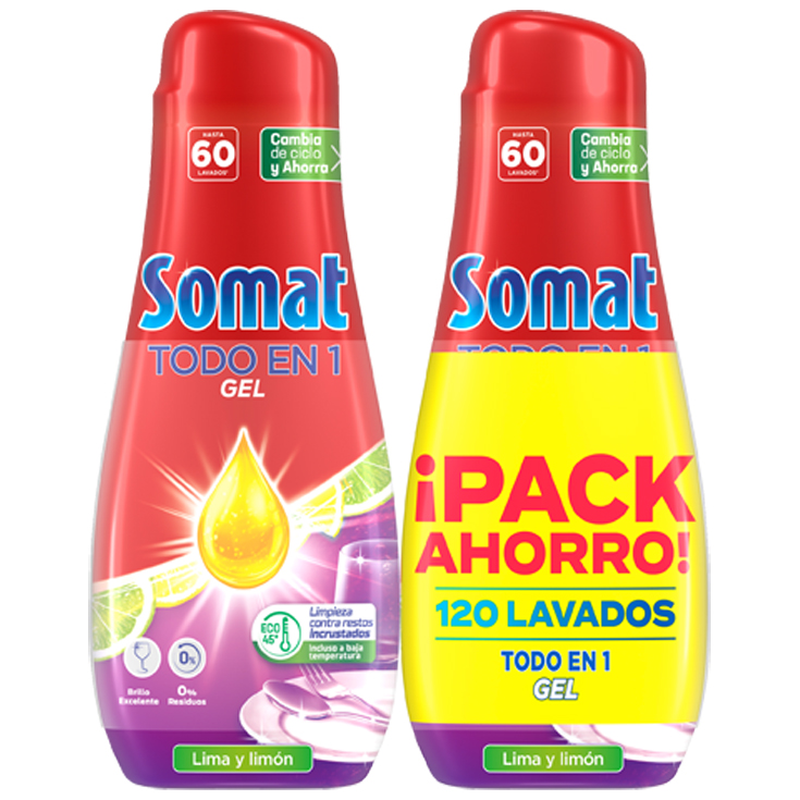DETERGENTE LAVAVAJILLAS TODO EN 1, 26PASTILLAS SOMAT
